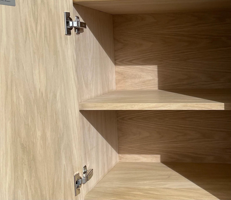 Handmade Art Deco Style Four Doors in Elegant Golden Metal Sideboard Buffet & Sideboard - Bone Inlay Furnitures