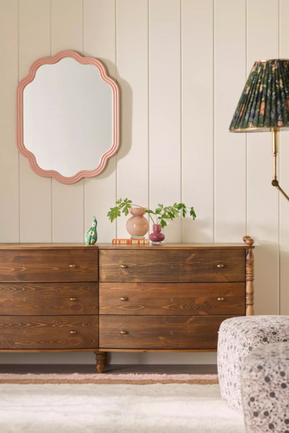 Wooden Spindle Legs Six-Drawer Dresser Wooden Spindle Legs Six-Drawer Dresser