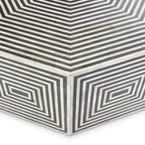 Handmade Bone inlay Center Table | Bone inlay Coffee Table Black & White Color Center Table - Bone Inlay Furnitures