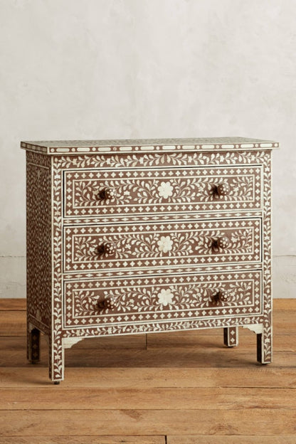 Bone Inlay Chest of Drawers