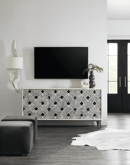 Handmade Bone Inlay Entertainment Unit | Hand Crafted Media Console Media Console - Bone Inlay Furnitures