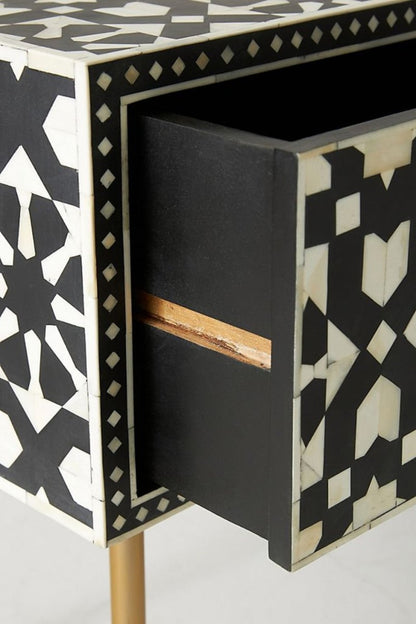 Bone Inlay Laptop Desk console table 