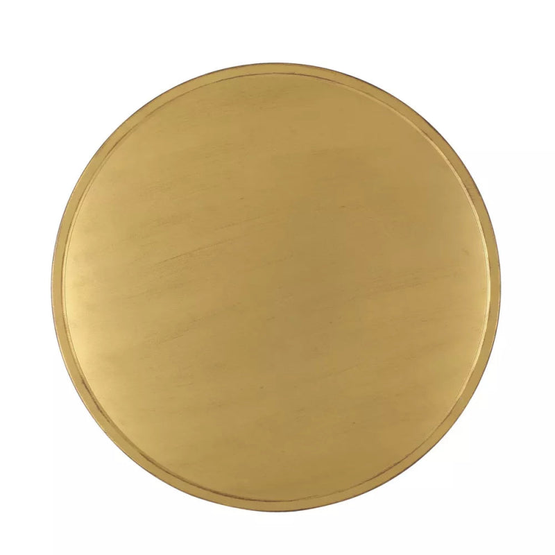 Handmade Brass Metal Conversion Table | Embossed Metal Round Coffee Table Coffee Table - Bone Inlay Furnitures