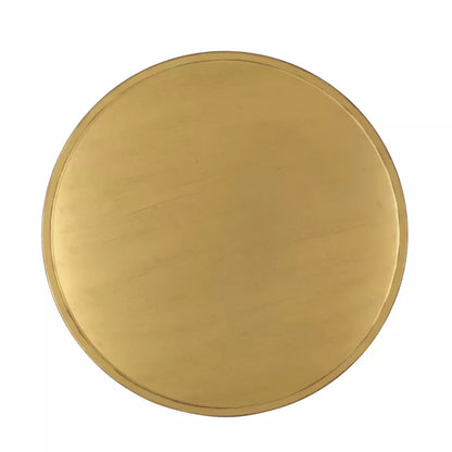 Handmade Brass Metal Conversion Table | Embossed Metal Round Coffee Table Coffee Table - Bone Inlay Furnitures