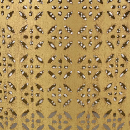 Handmade Brass Metal Conversion Table | Embossed Metal Round Coffee Table Coffee Table - Bone Inlay Furnitures