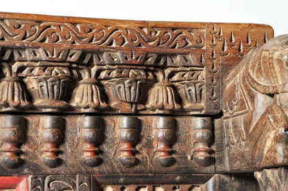 Handmade Carved Indian Damchiya Sideboard Solid Wood Chest Buffet & Sideboard - Bone Inlay Furnitures