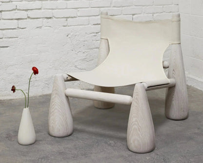 Handmade Designer Armless Wooden Bell Chair chair - Bone Inlay Furnitures