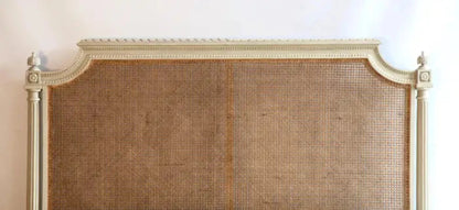 Handmade Designer Beautiful Cane Bed with Headboard Bed - Bone Inlay Furnitures