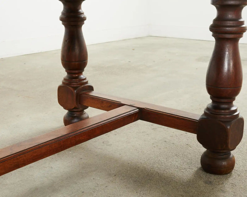 Handmade Designer Farmhouse Trestle Rectangle Dining Table - Bone Inlay Furnitures