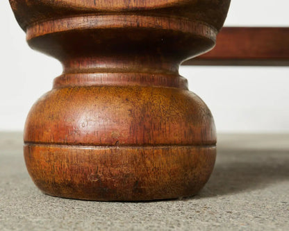 Handmade Designer Farmhouse Trestle Rectangle Dining Table - Bone Inlay Furnitures