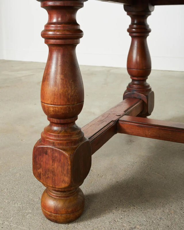 Handmade Designer Farmhouse Trestle Rectangle Dining Table - Bone Inlay Furnitures