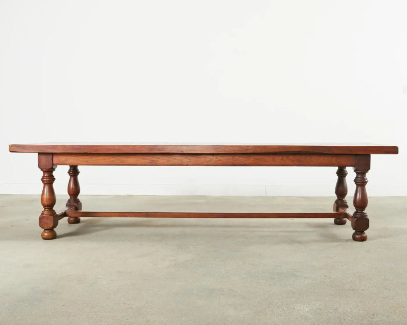 Handmade Designer Farmhouse Trestle Rectangle Dining Table - Bone Inlay Furnitures