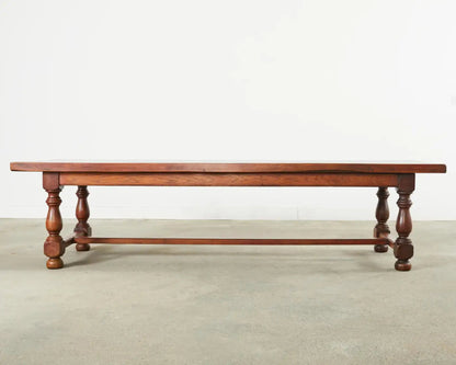 Handmade Designer Farmhouse Trestle Rectangle Dining Table - Bone Inlay Furnitures