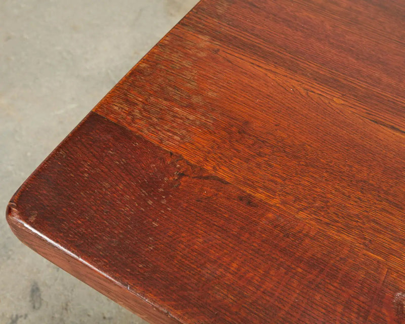 Handmade Designer Farmhouse Trestle Rectangle Dining Table - Bone Inlay Furnitures