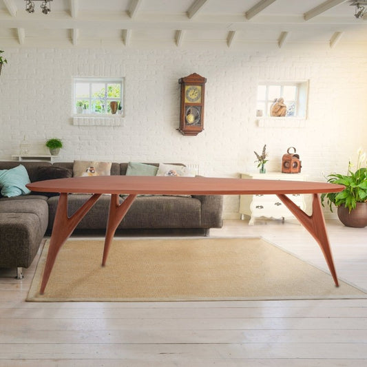 Handmade Designer Natual Wooden Brown Dining and Kitchen table Dining Table - Bone Inlay Furnitures