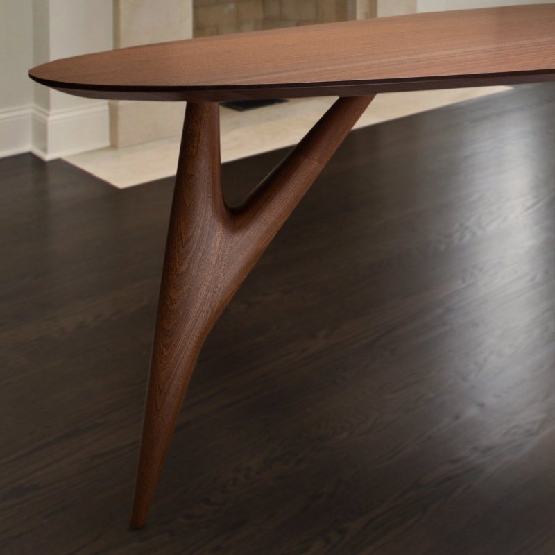 Handmade Designer Natual Wooden Brown Dining and Kitchen table Dining Table - Bone Inlay Furnitures