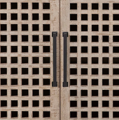 Handmade Designer Natural Color Wooden Six Door Sideboard Buffet Buffet & Sideboard - Bone Inlay Furnitures