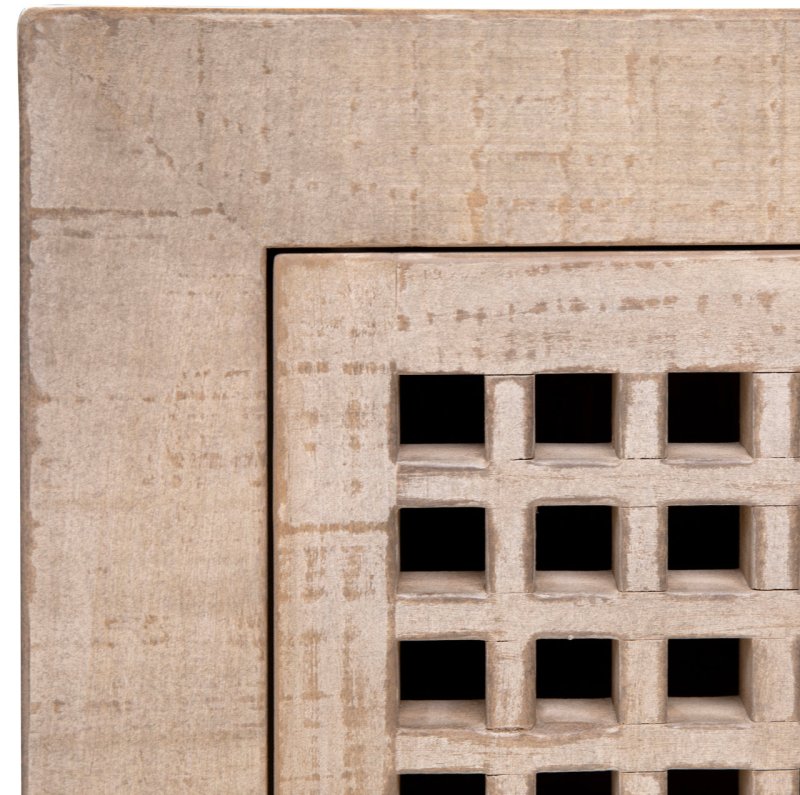 Handmade Designer Natural Color Wooden Six Door Sideboard Buffet Buffet & Sideboard - Bone Inlay Furnitures