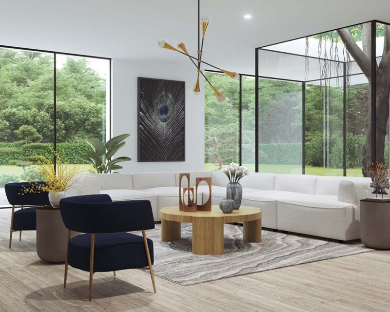 Handmade Designer Natural Wooden Oval Legs Coffee Table for Living Room Coffee Table - Bone Inlay Furnitures