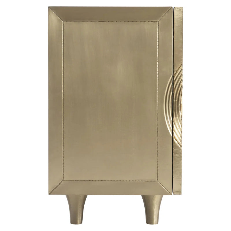 Handmade Embossed Metal Storage Credenza | Designer Sideboard Cabinet Buffet & Sideboard - Bone Inlay Furnitures