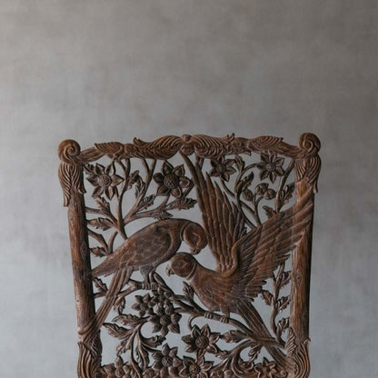 Handmade Handcarved Intricated Parrot Chair Chair - Bone Inlay Furnitures