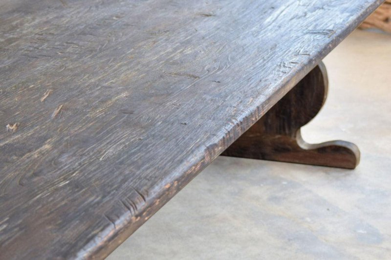 Handmade Indian Designer Wooden Rectangular Dining Table Dining Table - Bone Inlay Furnitures