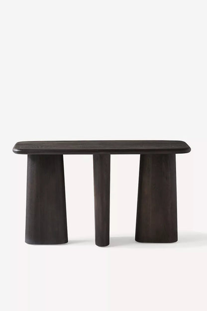 Handmade Kalle Sculptural Console Table | Wooden entryway table console table - Bone Inlay Furnitures