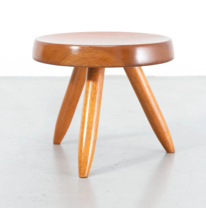 Handmade Modern Charlotte Perriand Inspired Solid Wood Stool Seat stool - Bone Inlay Furnitures