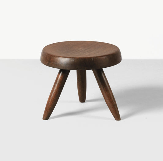 Handmade Modern Charlotte Perriand Inspired Solid Wood Stool Seat stool - Bone Inlay Furnitures