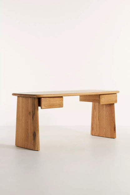 Handmade Natural Work Desk Table with Two Drawer work desk - Bone Inlay Furnitures