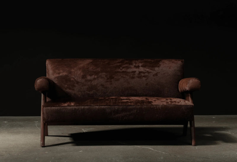 Handmade Pierre Jeanneret Sofa with Arm Sofa - Bone Inlay Furnitures
