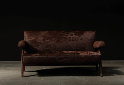 Handmade Pierre Jeanneret Sofa with Arm Sofa - Bone Inlay Furnitures