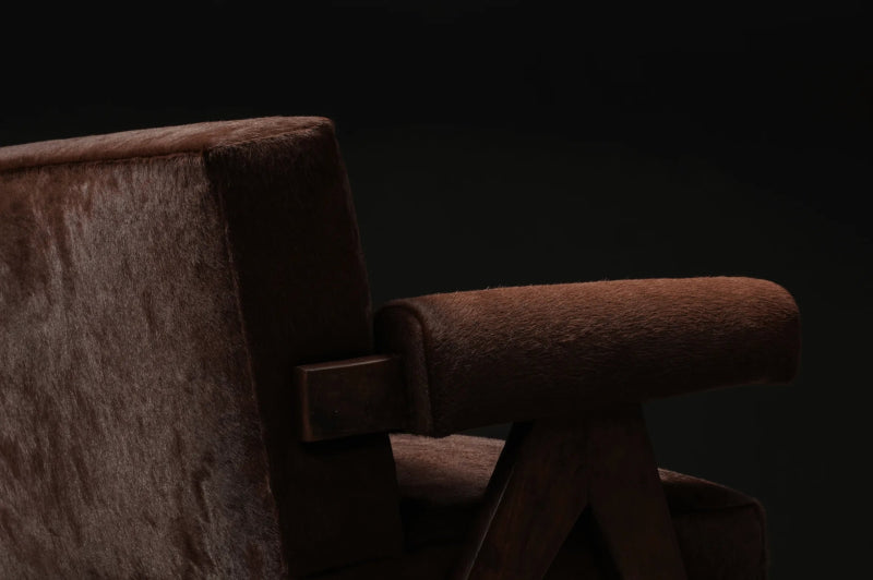 Handmade Pierre Jeanneret Sofa with Arm Sofa - Bone Inlay Furnitures