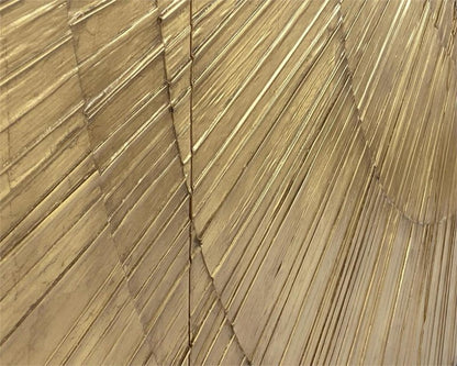 Handmade Radiate Design Four Door Gold Coast Finish Storage Credenza Credenza - Bone Inlay Furnitures