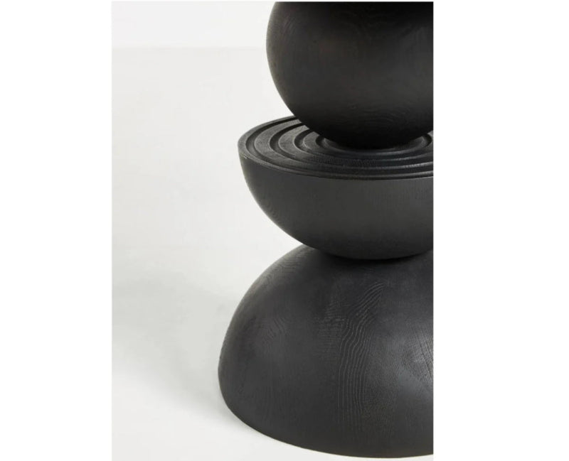 Handmade Round Designer Black Color Dining Table Dining Table - Bone Inlay Furnitures