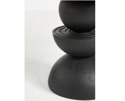 Handmade Round Designer Black Color Dining Table Dining Table - Bone Inlay Furnitures