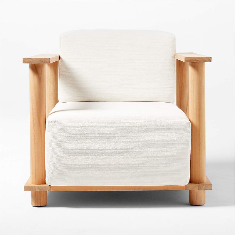 Handmade Solid Wooden Sofa Chair with Arm Outdoor Lounge Chair - Bone Inlay Furnitures