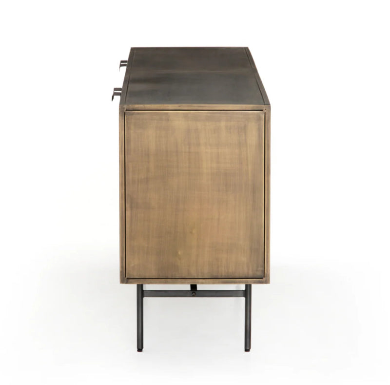 Handmade Stylish Embossed Metal Designer Sideboard Cabinet Buffet & Sideboard - Bone Inlay Furnitures