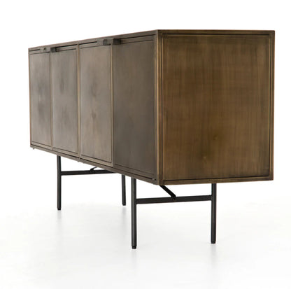 Handmade Stylish Embossed Metal Designer Sideboard Cabinet Buffet & Sideboard - Bone Inlay Furnitures