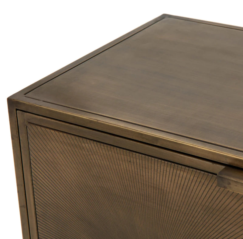 Handmade Stylish Embossed Metal Designer Sideboard Cabinet Buffet & Sideboard - Bone Inlay Furnitures