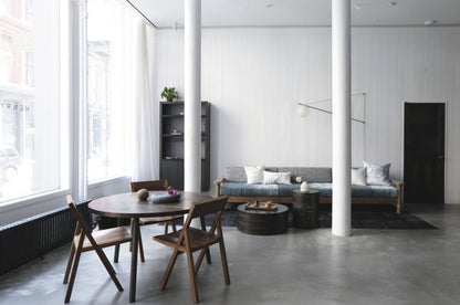 Handmade Teak Wood Upholstered Sofa With Arm Sofa - Bone Inlay Furnitures