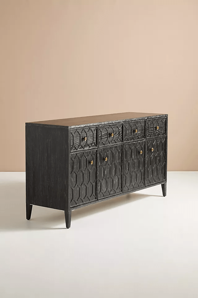 Hand-carved Black Color Buffet