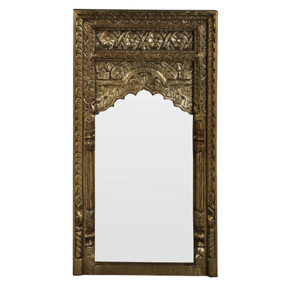 Handmade Wooden Antique Brass Metal Mirror Frame mirror frame - Bone Inlay Furnitures