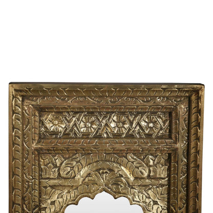 Handmade Wooden Antique Brass Metal Mirror Frame mirror frame - Bone Inlay Furnitures