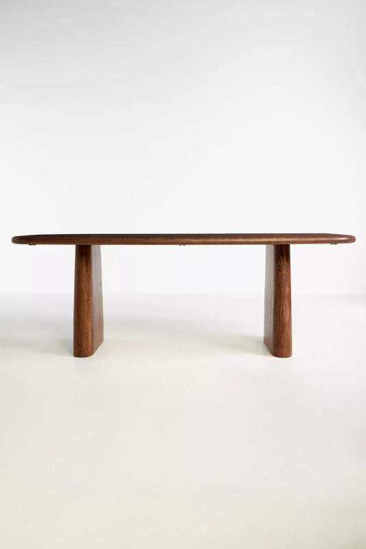 Handmade Wooden Natural Rectangle Dining Table Dining Table - Bone Inlay Furnitures