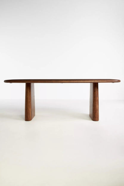 Handmade Wooden Natural Rectangle Dining Table Dining Table - Bone Inlay Furnitures