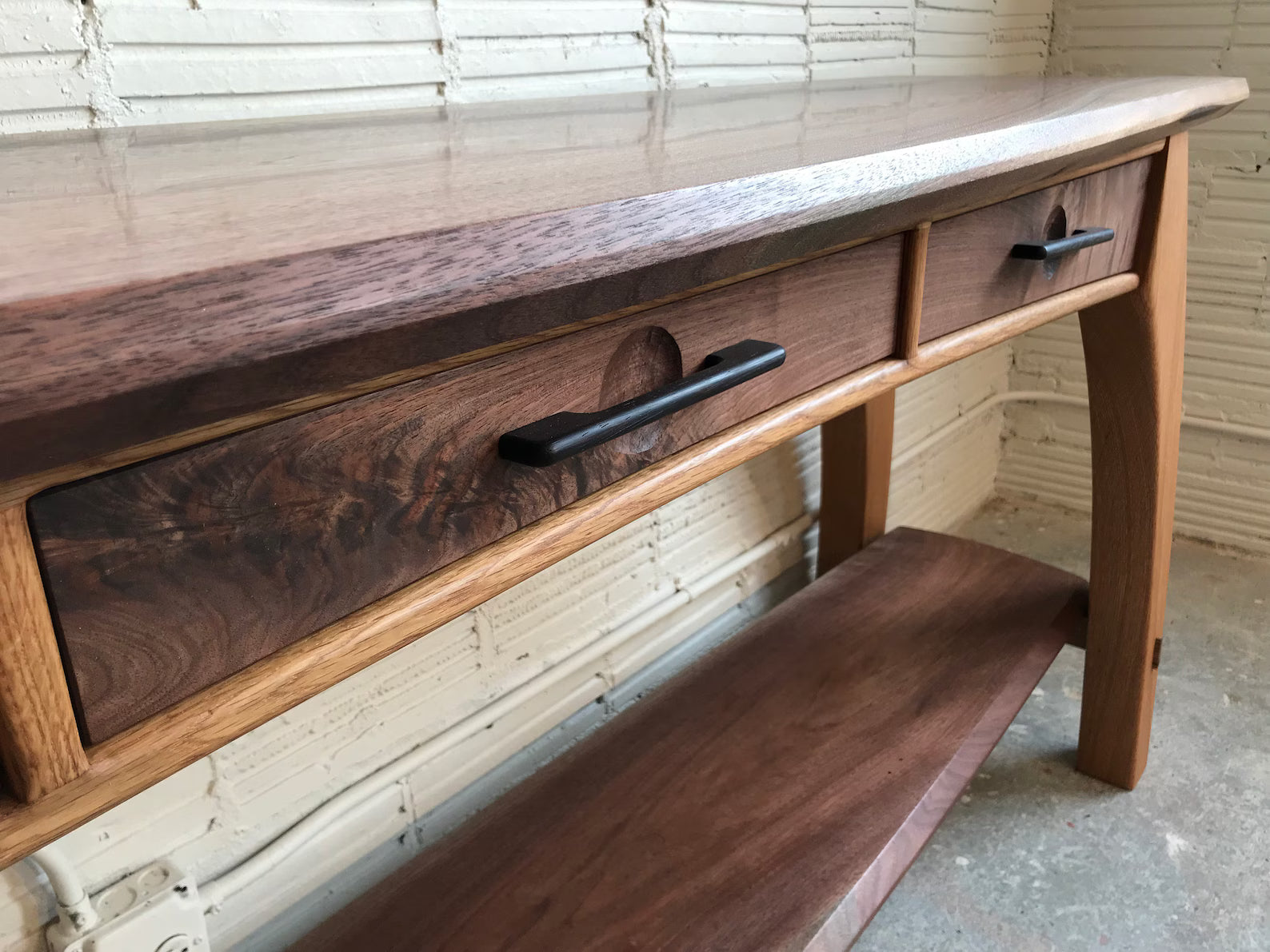 Console Table with Three Drawers