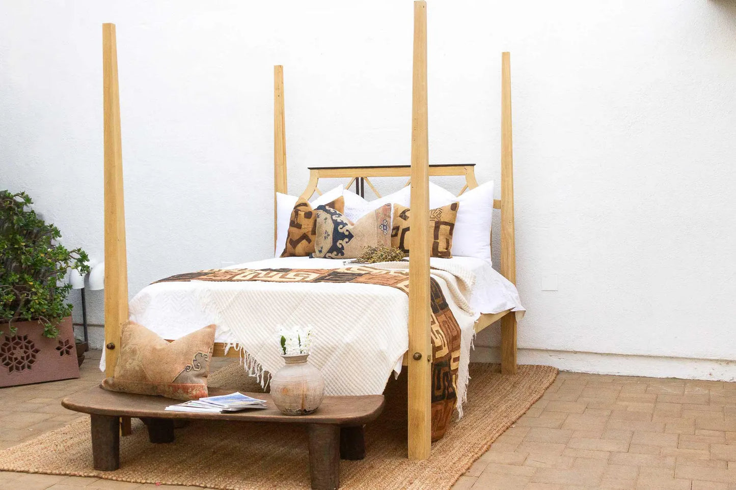 Farmhouse Poster Bed Frame