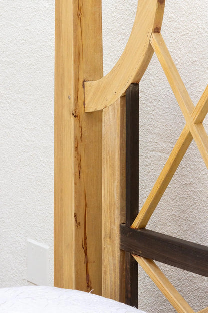 Handmade Solid Wood Colonial Bleached Farmhouse Poster Bed Frame
