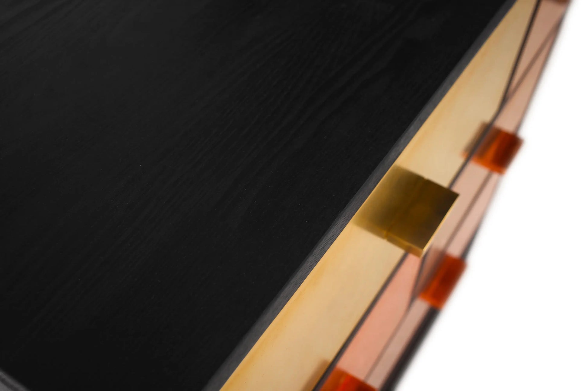 Modern copper look chest of drawers handmade in metal